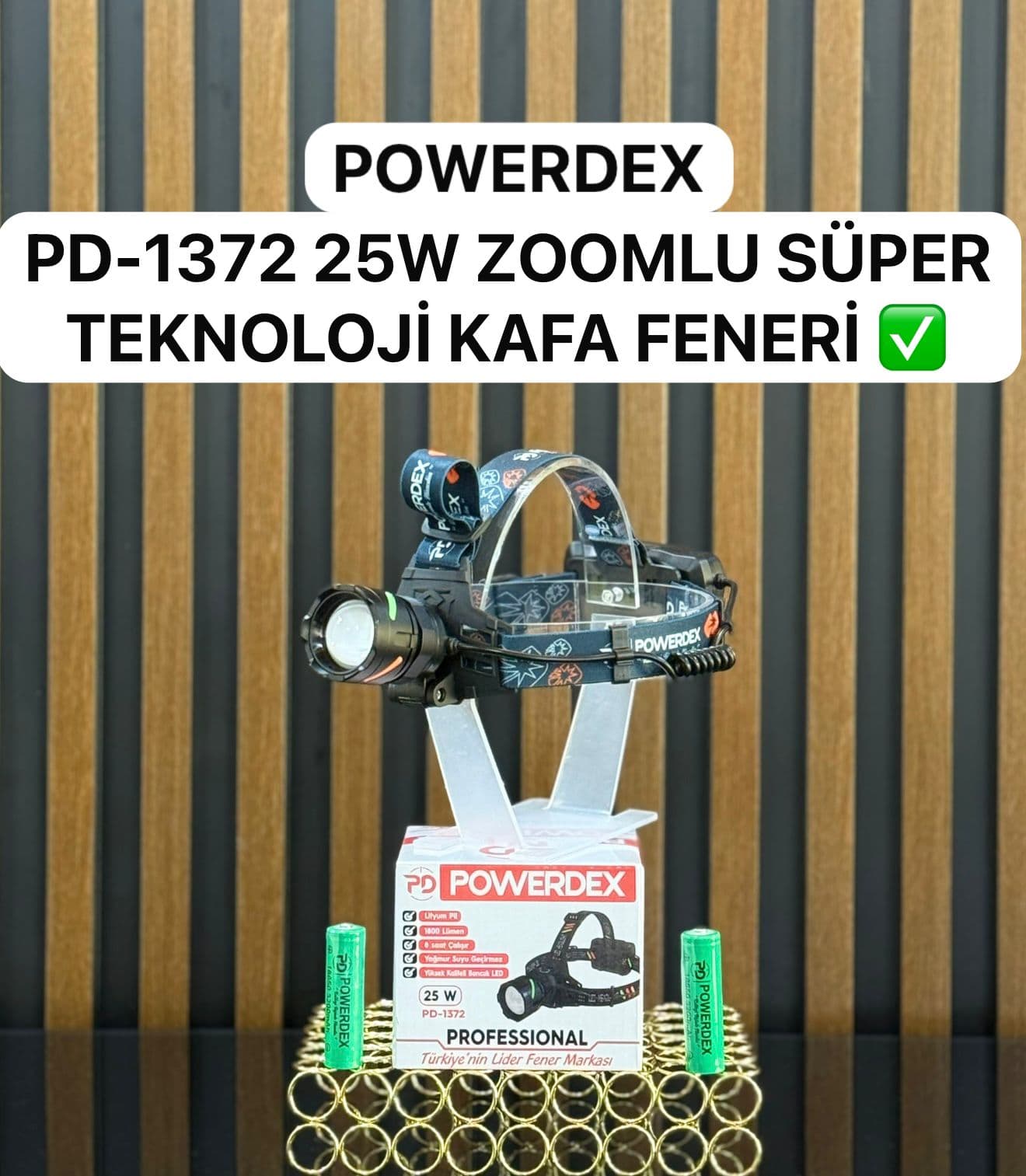 Powerdex PD-1372 Kafa Lambası