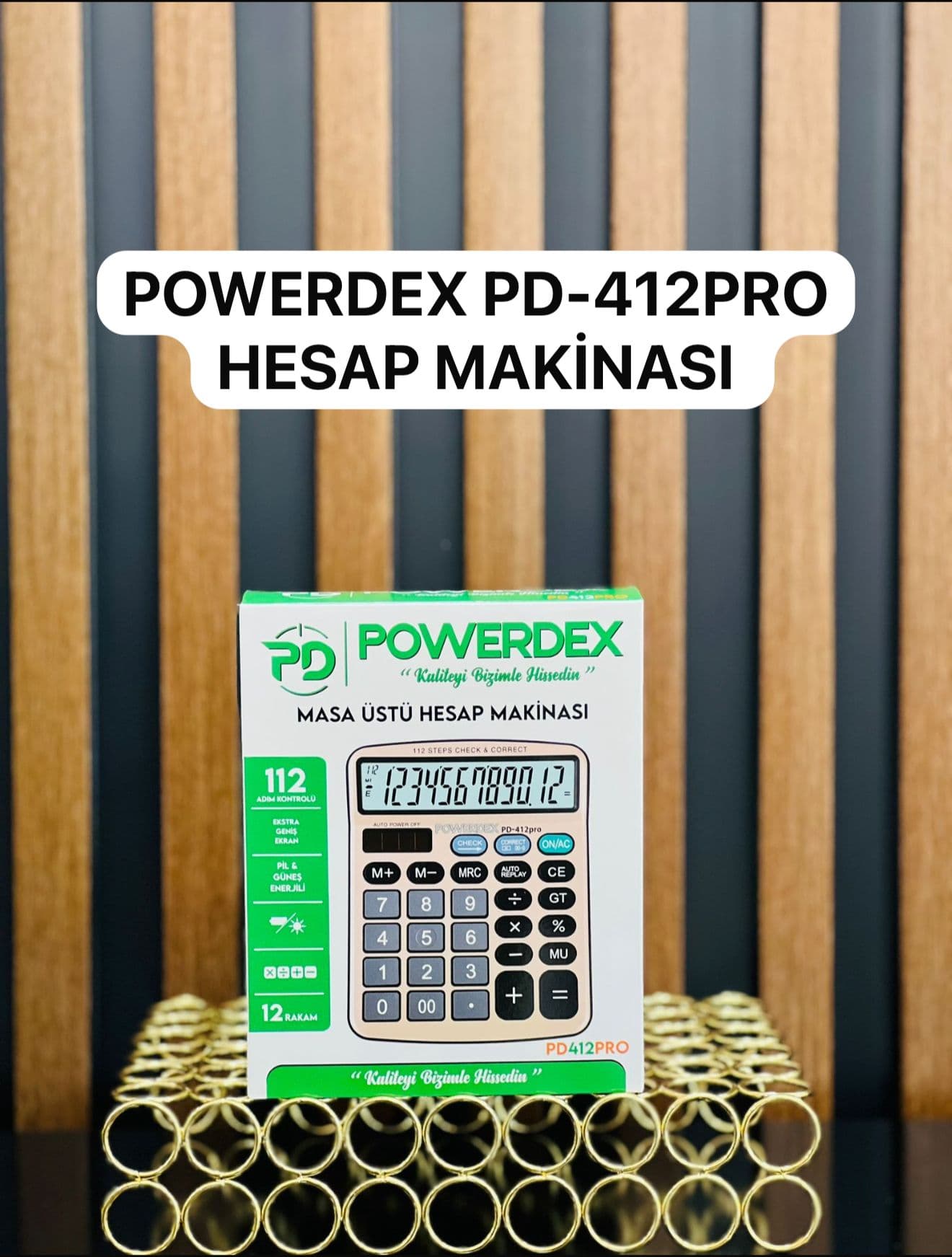 Powerdex PD-412-PRO Hesap Makinesi PD-412 Pro
